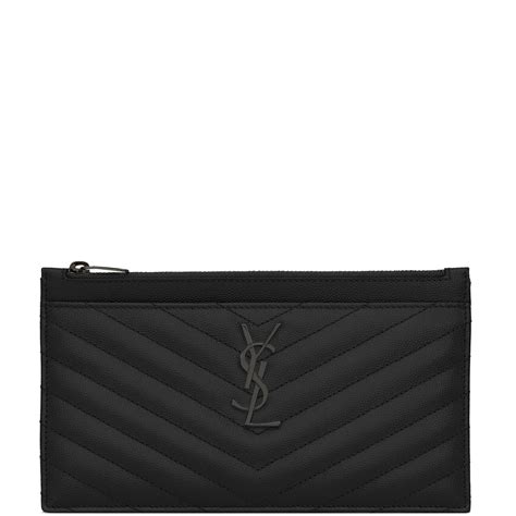 Saint Laurent Monogram Bill Pouch, Black/Black – CULTSTATUS